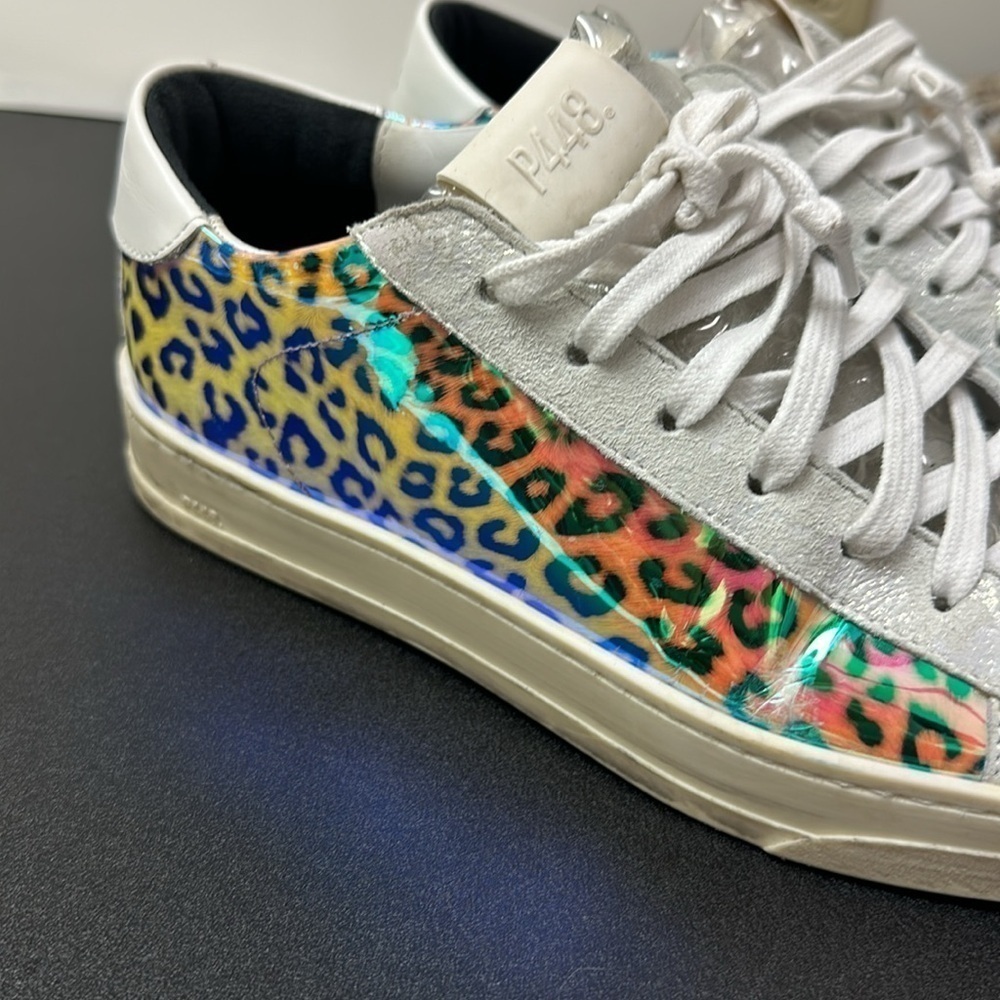 P448 Colorful Animal Print sneakers size 39 - Picture 10 of 11